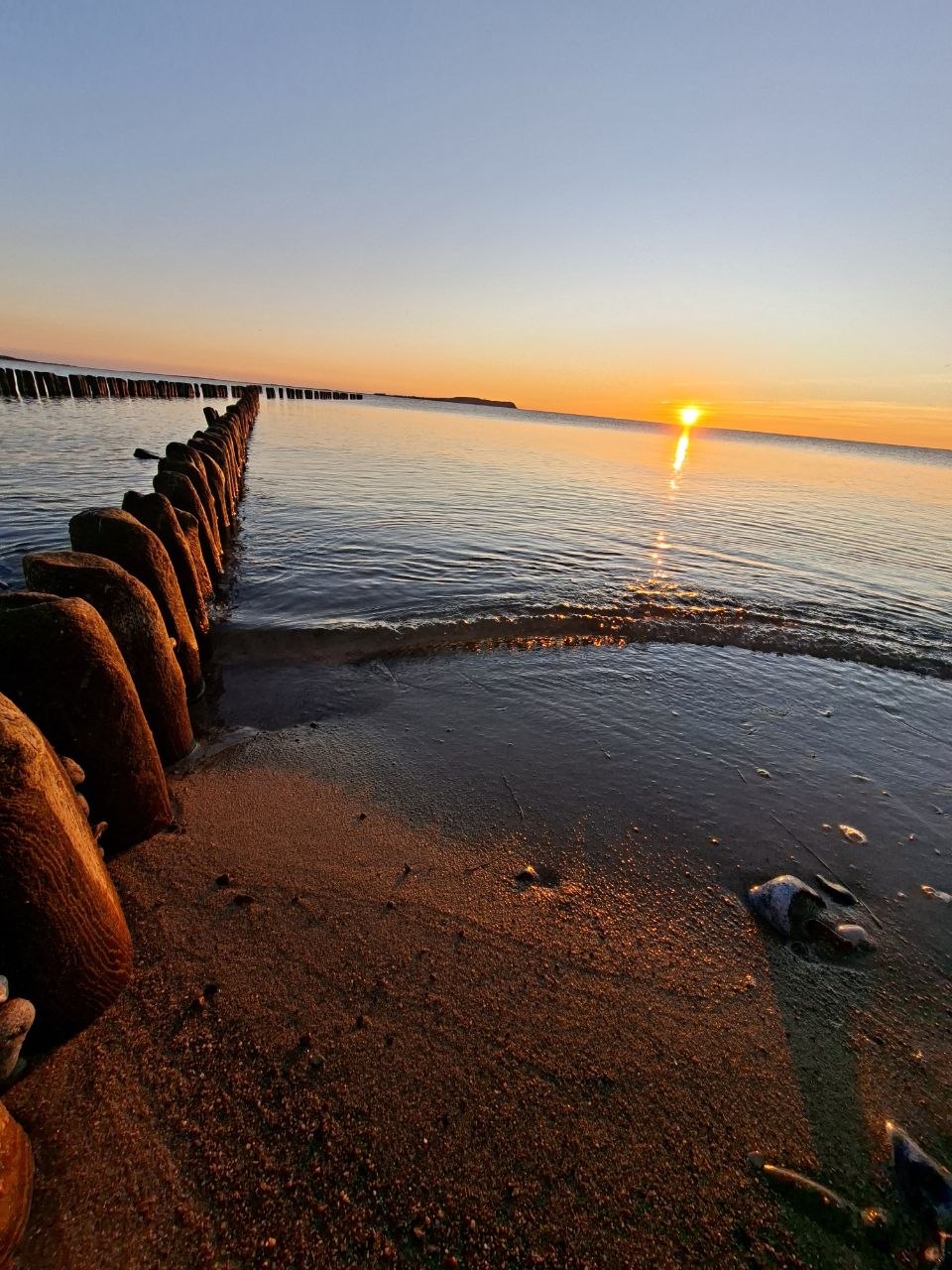 Buhnen an der Ostseeküste Rügens